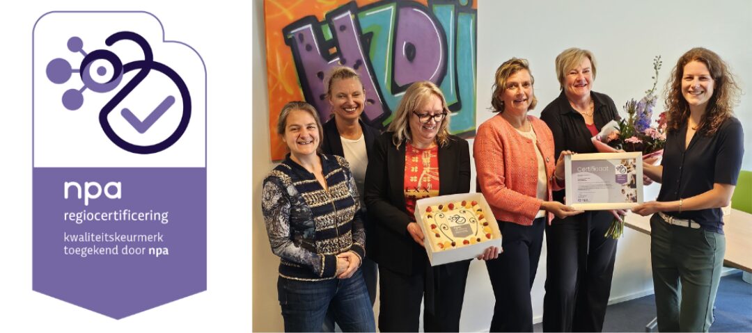 HZOIJ nu ook als regio-organisatie NPA-gecertificeerd